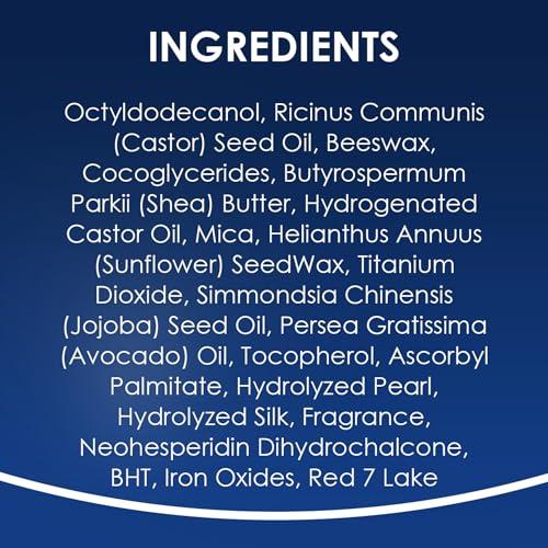 NIVEA NIVEA Shimmer Lip Care, Shimmer Lip Balm with Shea Butter, Nourishing Oils and Vitamin C & E, 3-in-1 Moisture, Repair (for Dry Lips) and Shimmer, 0.17 Oz Stick