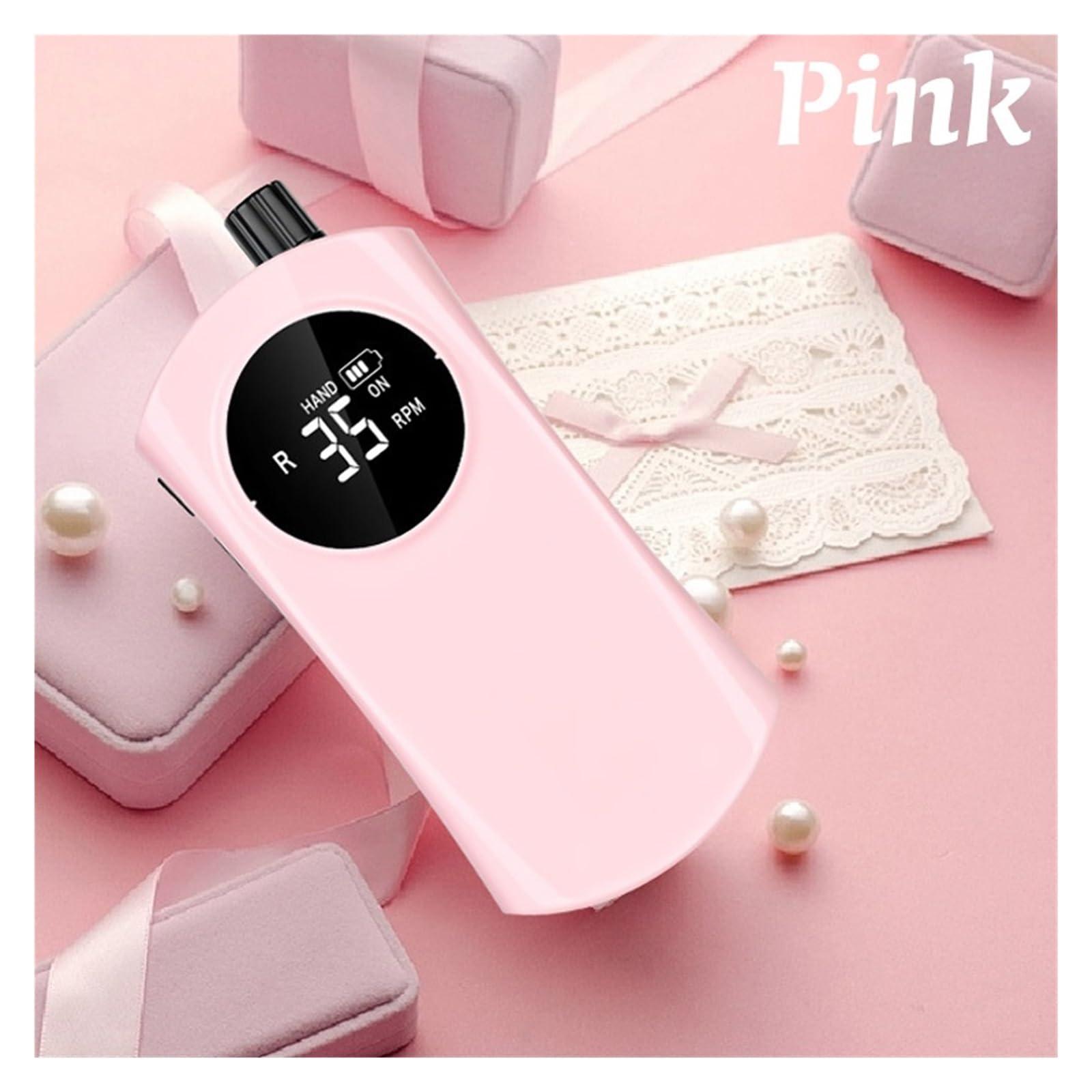 ROLTIN ROLTIN Electric Nail Drill, 35000RPM Portable Electric Nail Drill Machine with LCD Display, Rechargeable Nails Sander for Acrylic Gel Polish Easy to Use, Purple