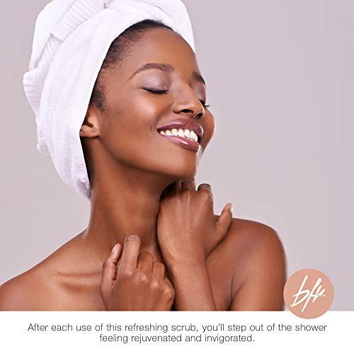 Beauty For Real Beauty For Real (Total) Body Revival - Exfoliating Coffee Body Scrub - Softens Skin - With Raw Sugar & Organic Coffee - Light Scent of Sugar, Guava & Nectarine - Made in the USA - 6.0 oz