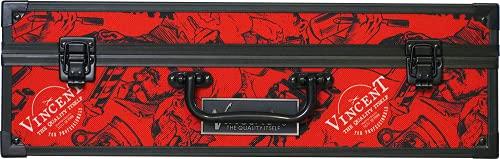 Vincent Vincent Junior Mastercase: Premium Barber, Stylist Travel Case (Nostalgic Red)