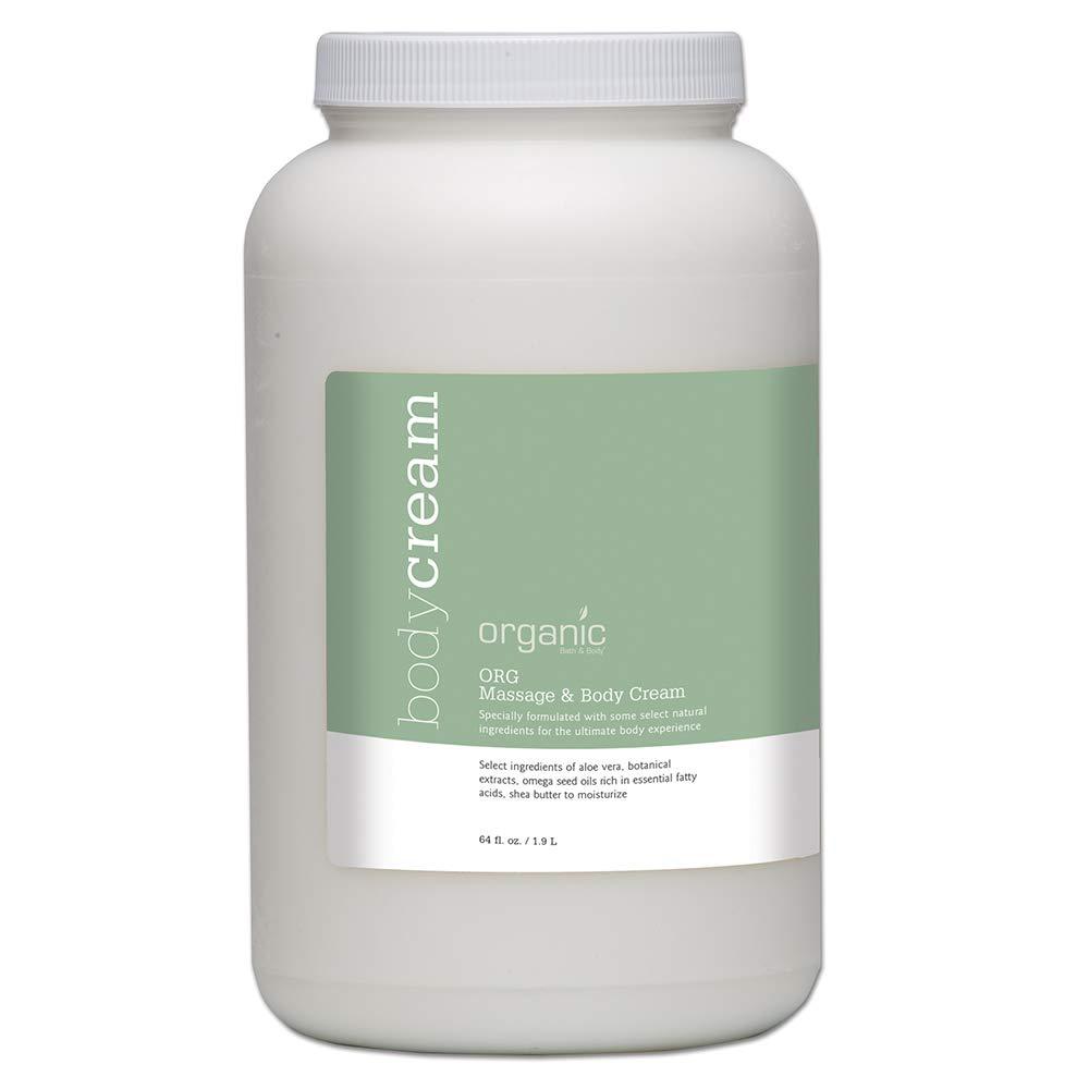 Organic Bath & Body Organic Massage and Body Cream Now Known As ORG Massage and Body Cream -64 oz New Label Same Product
