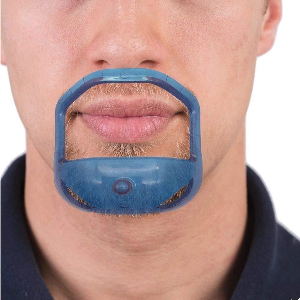 Sasha Square Sasha Square Goatee Shaper for Men, Beard Grooming Kit for Men, Barber Accessories, Beard Shaper for Men, Saves Time & Gives You Perfect Symmetric Beard (Blue)