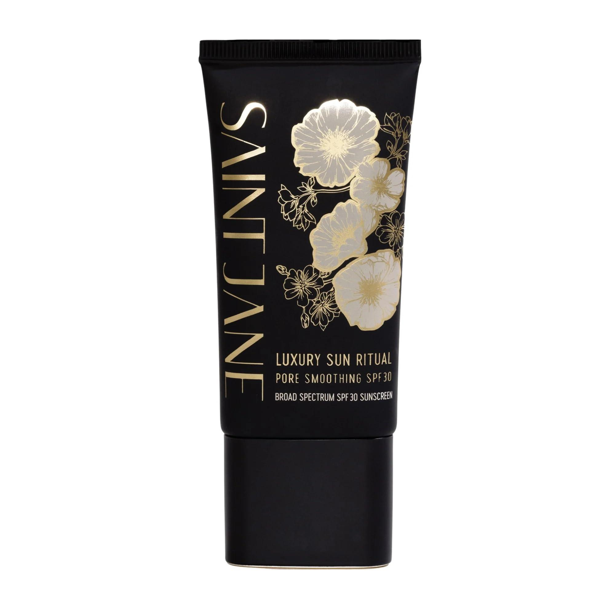 SAINT JANE SAINT JANE - Luxury Sun Ritual - Pore Smoothing SPF 30 Mineral Sunscreen | Luxury, Floral-Infused, Clean Skincare (1.7 oz | 50 ml)