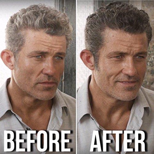 Kaf Grooming Kaf Grooming Dark Brown - Darkening Brown Hair Gel Made Just for Men That Tints Gray / White Hair, All Natural Styling Cream NO DYES, Temporary Color Made in USA