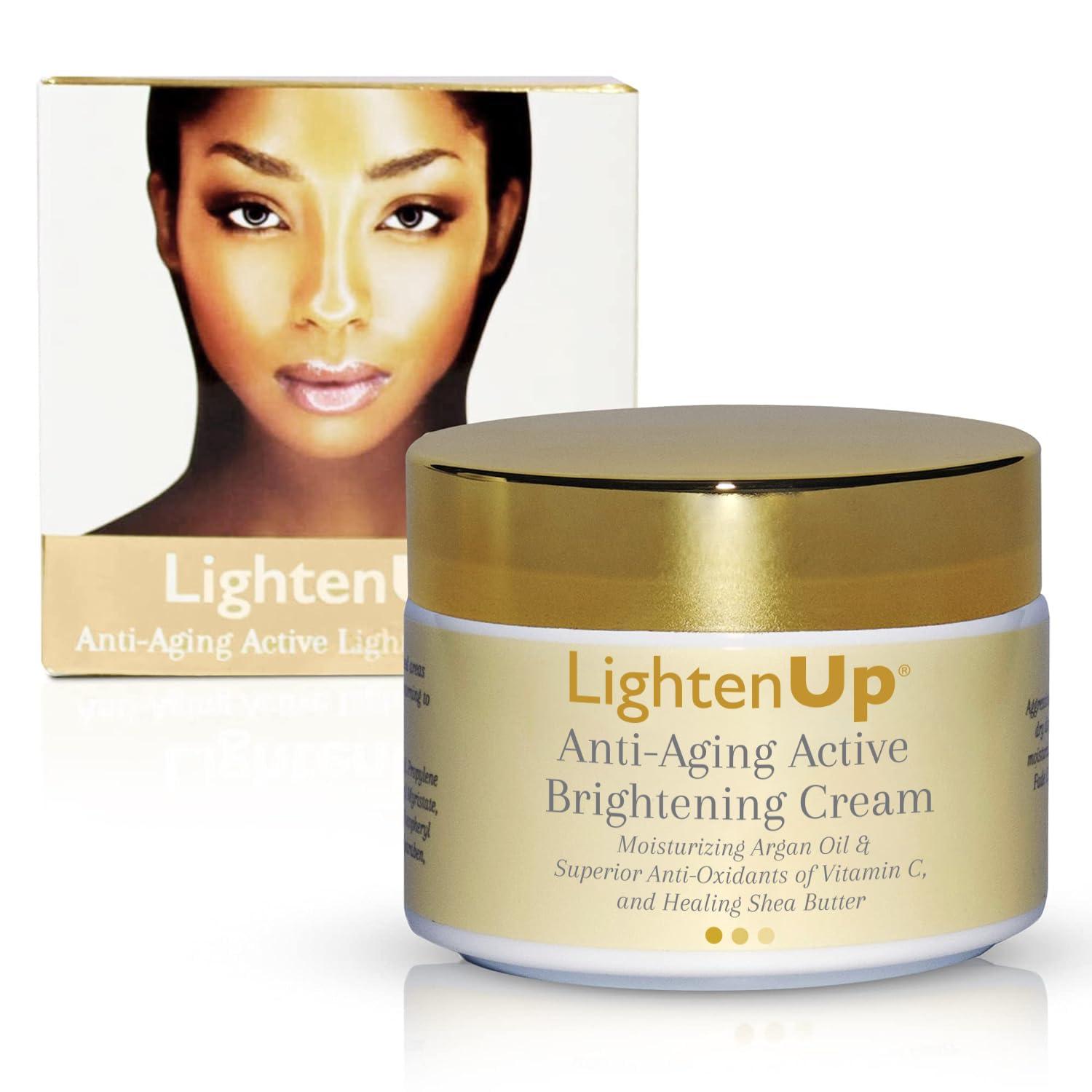 OMIC Lighten-Up LightenUp Anti-Aging, Skin Brightening Cream - 4.4 fl oz / 100 ml - with Argan Oil and Shea Butter