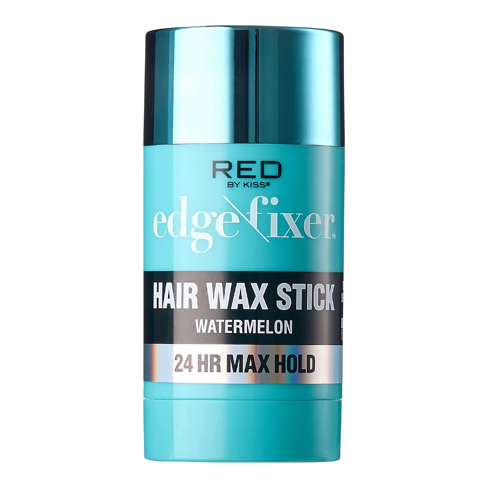 Red by Kiss Red by Kiss Hair Wax Stick 24HR Max Hold Edge Fixer Edge Control Pomade Non-Sticky, Non-Oily Flake Free Hair Styling Wax (Watermelon)