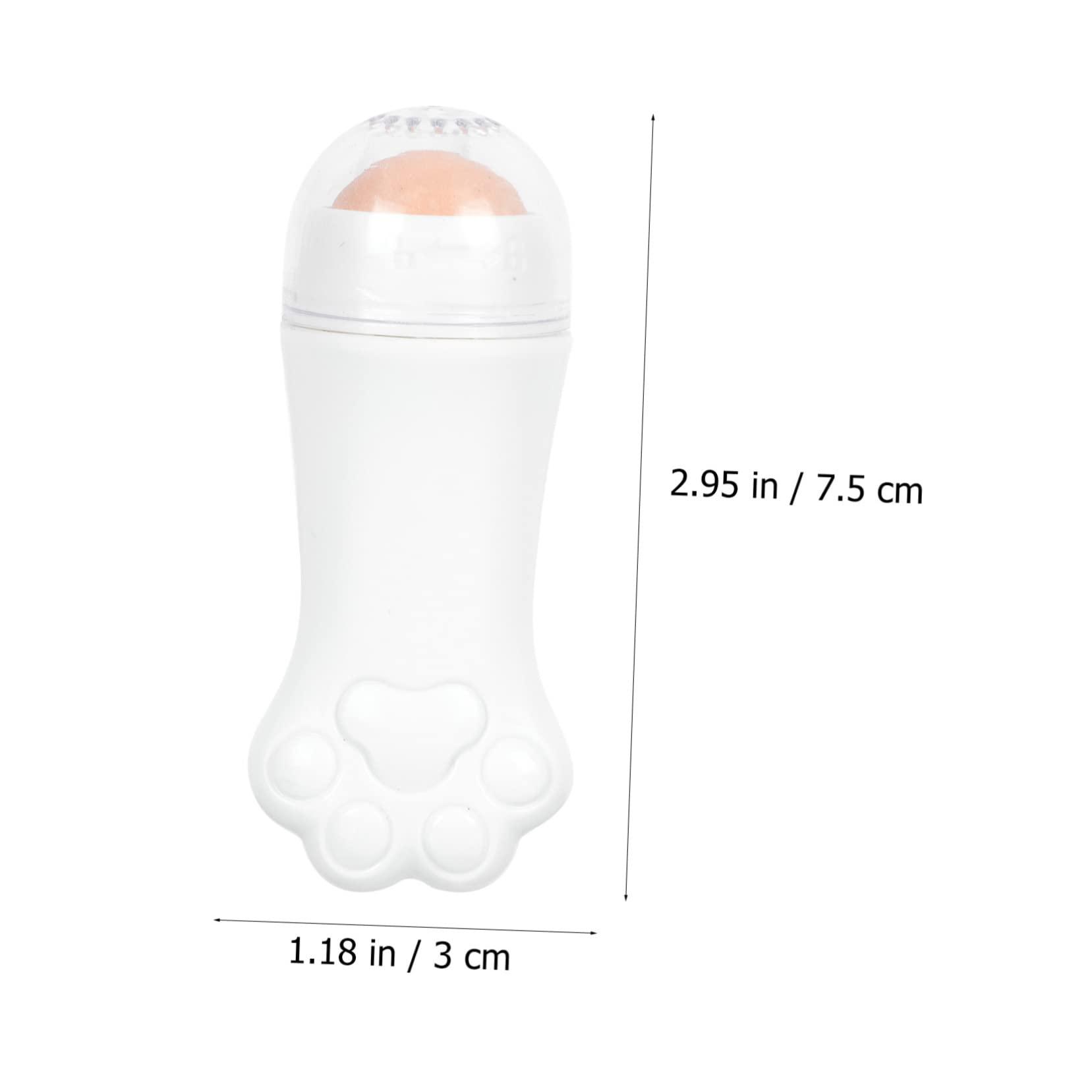 Ipetboom Ipetboom 1pc Volcanic Stone Oil-absorbing Ball Face Roller Oily Oil Blotters Castor Oil Organic Coconut Oil Face Oil Remover Roller Oil Removing Face Wipes Oil Absorbing White Volcanic Rock