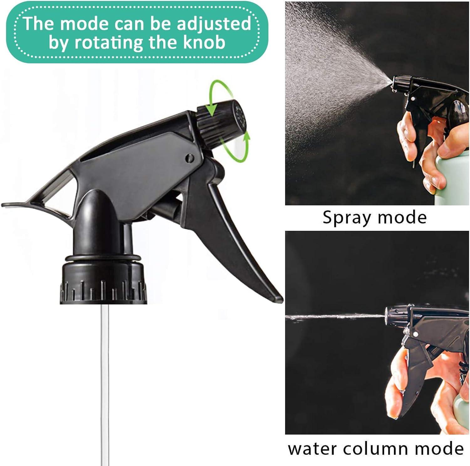 NinthAvenue Basics NinthAvenue Basics All Purpose T-8 Black Trigger Sprayer with 9-1/4"" Dip Tube and 28mm 28-400 Nozzle, 6 Pack, Industrial Grade, Heavy Duty, Chemical Resistant, Adjustable Stream Mist, for Spray Bottles