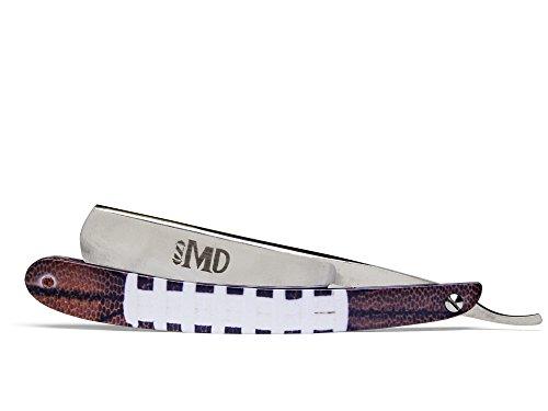 MD Barber ~SHAVE READY~ MD Football Straight Razor (Steel)