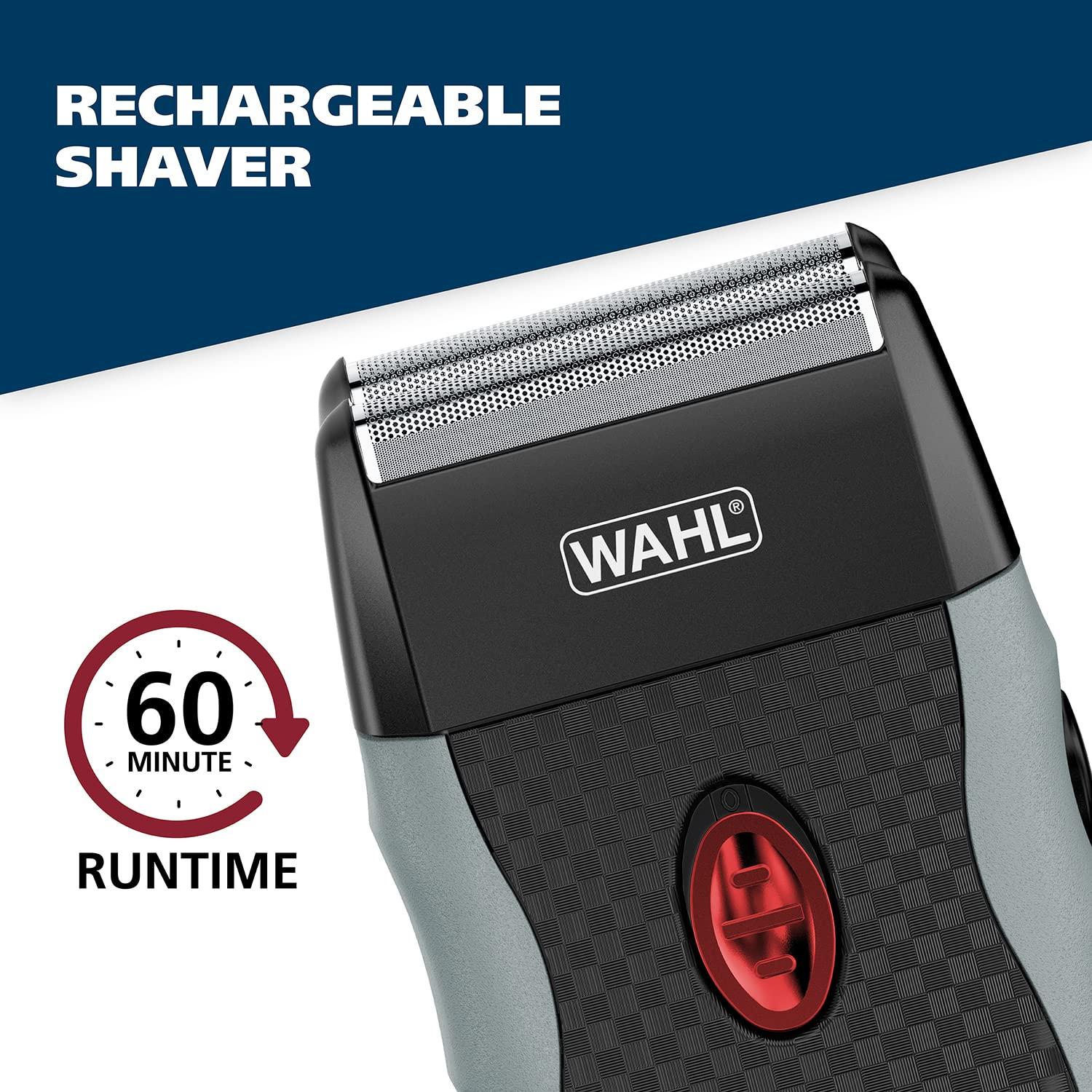 Wahl Wahl Bump-Free Rechargeable Foil Shaver with Hypoallergenic Titanium Cutters for Close, Smooth Shaving - Model 7339-300