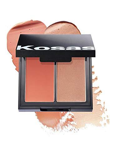 Kosas Kosas Color & Light: Crème Cream Blush & Highlighter Duo (Velvet Melon)