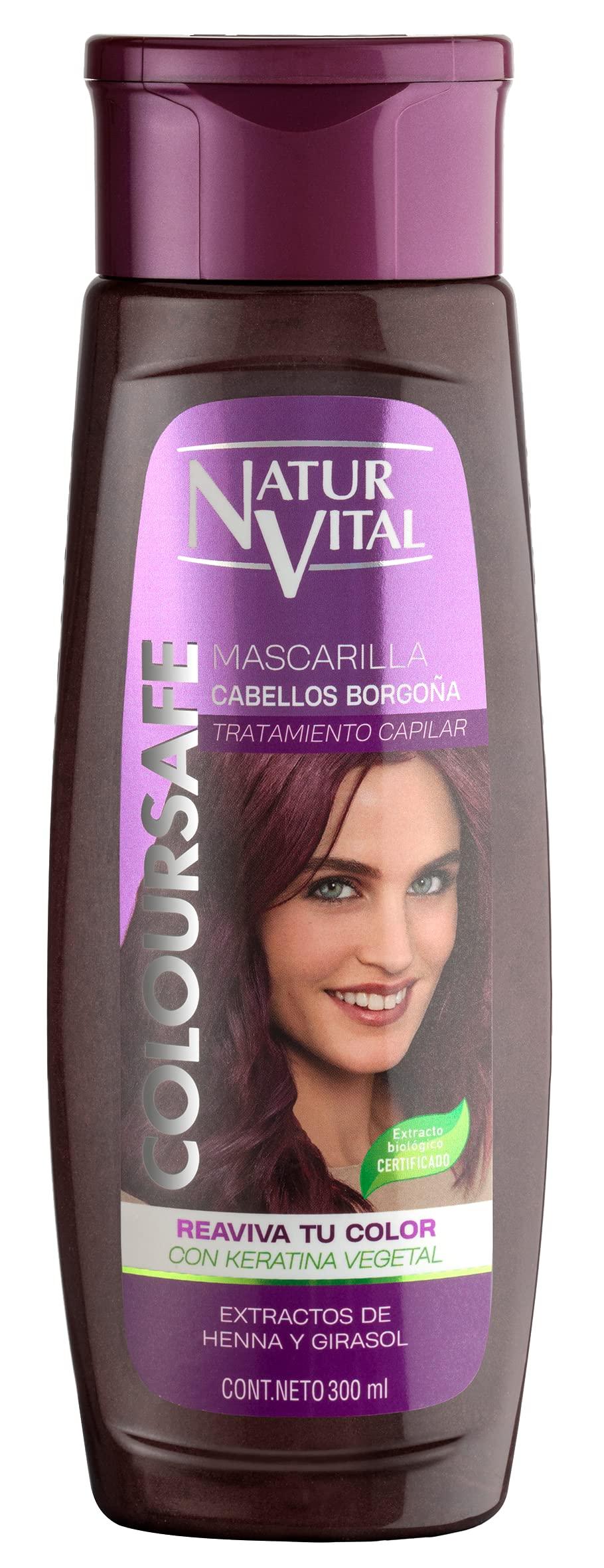 NaturVital NaturVital Burgundy for Red Hair Refresher Coloursafe Hair Mask 300 ml. No Parabens,Organic Certified Extract