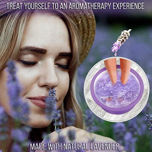 CRAFTS AND THE CITY Crafts And The City SOO Jelly Pedicure Packs - Pedicure Foot Soak For Feet - Moisturizing Jelly Spa Pedi Soak - Foot Spa Bath Soak For Soaking - Pedicure Foot Gel To Relax Sore Feet (Lavender)