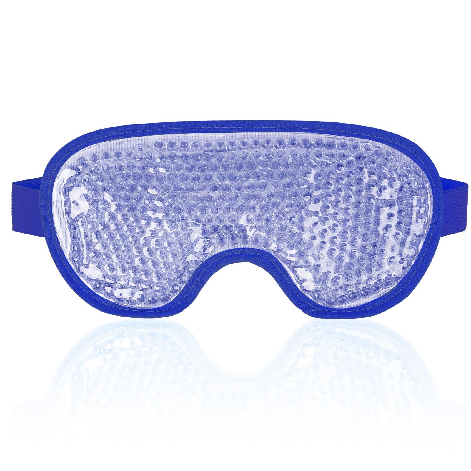 NEWGO NEWGO Cooling Eye Mask Cold Eye Mask for Dry Eyes, Gel Eye Mask Ice Eye Mask Frozen Reusable Eye Ice Pack Cold Eye Compress for Eye Surgery, Skin Care - Navy Blue