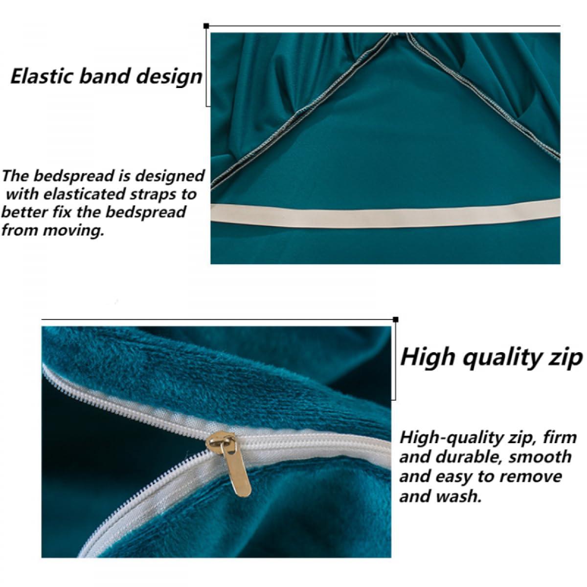 GSGC GSGC Massage Table Sheet Sets Spa Beauty Bed Cover Bedspread European-Style Simple Velvet Beauty Bedskirt 4pcs Light Luxury Beauty Massage Bed Linens Thickening SPA Massage Fumigation Bedding Set