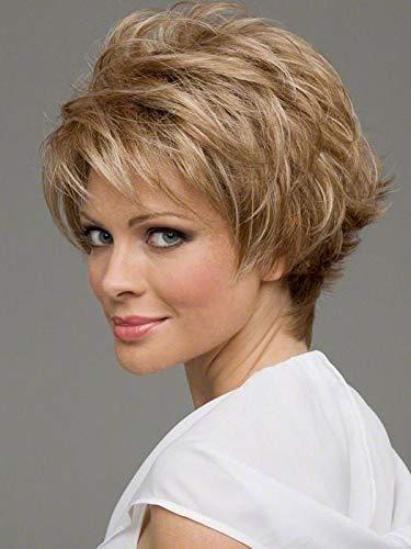 SSJFZM Hair Synthetic Wigs For Black Women Long Curly Hair 42 Inch Cosplay Blonde Lace Front Wig Synthetic Lace Front Wig #1B 42inches