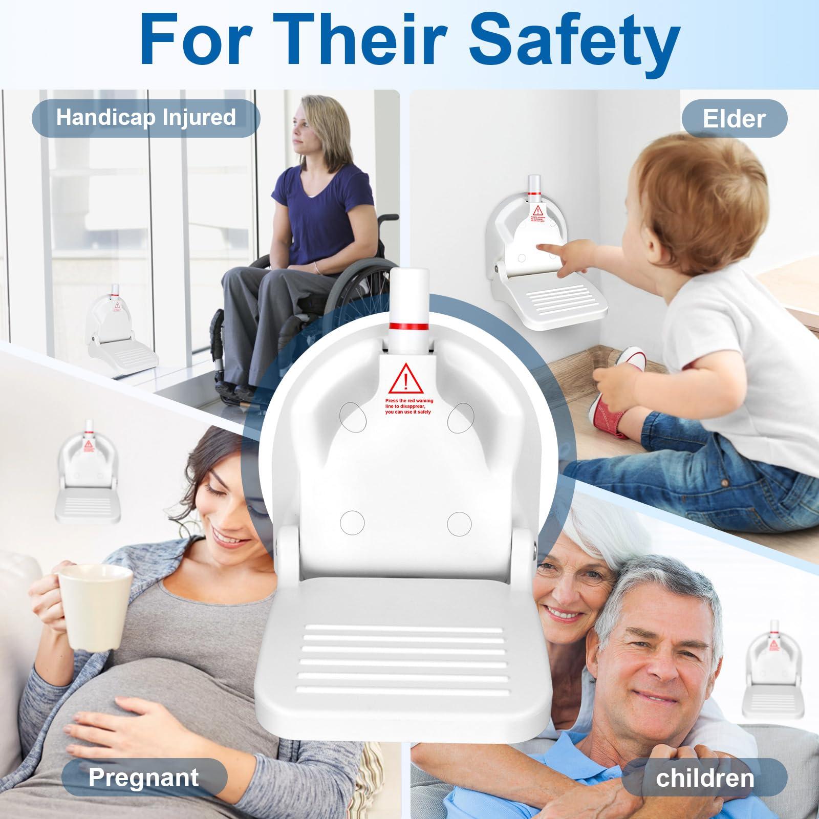 CLIO Foot Rest for Shower to Shave Legs, Foldable Shaving Step for Inside Shower, Suction Cup Shower Foot Rest