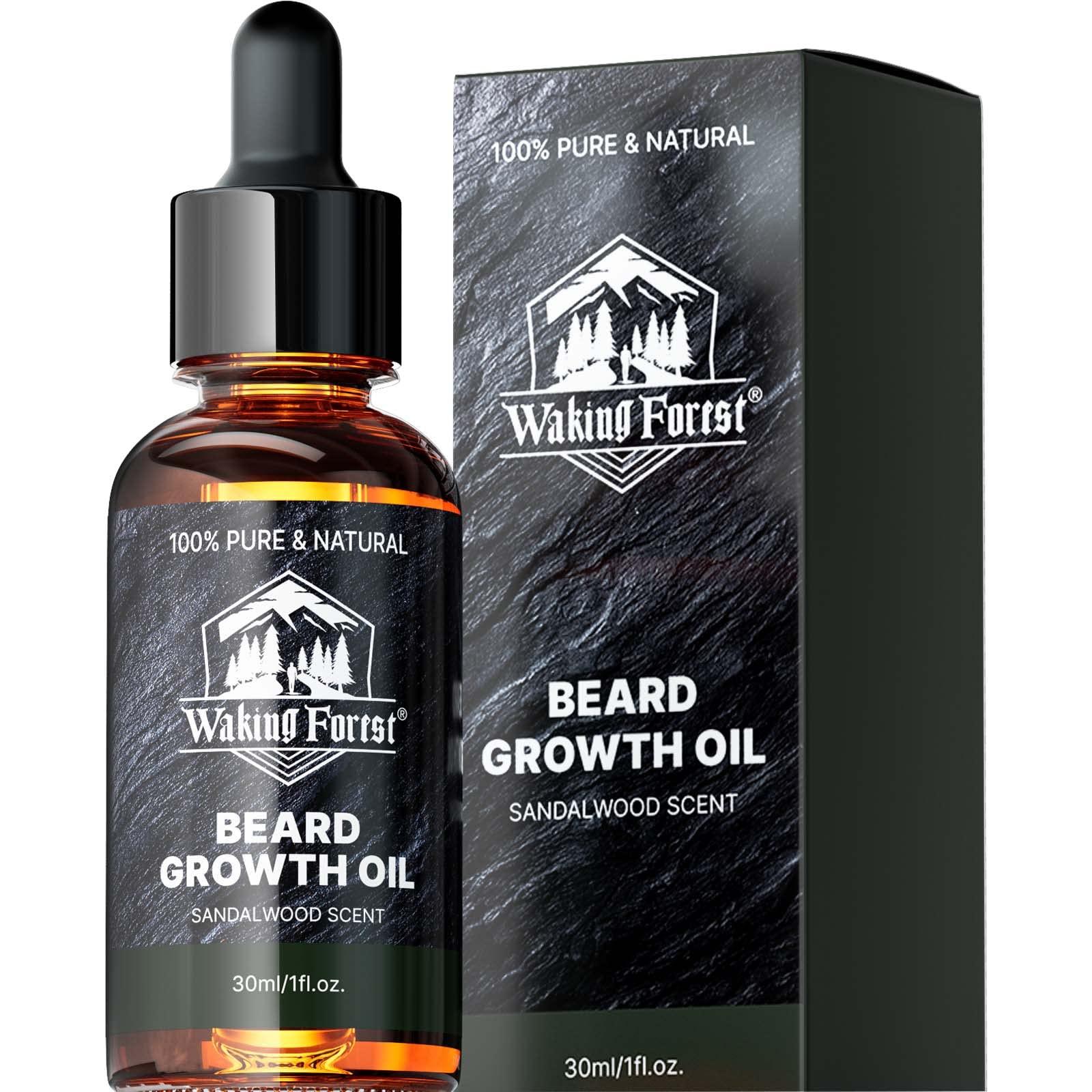 Waking Forest Waking Forest Beard Growth Oil with Biotin Bundle with Beard Oil Sandalwood