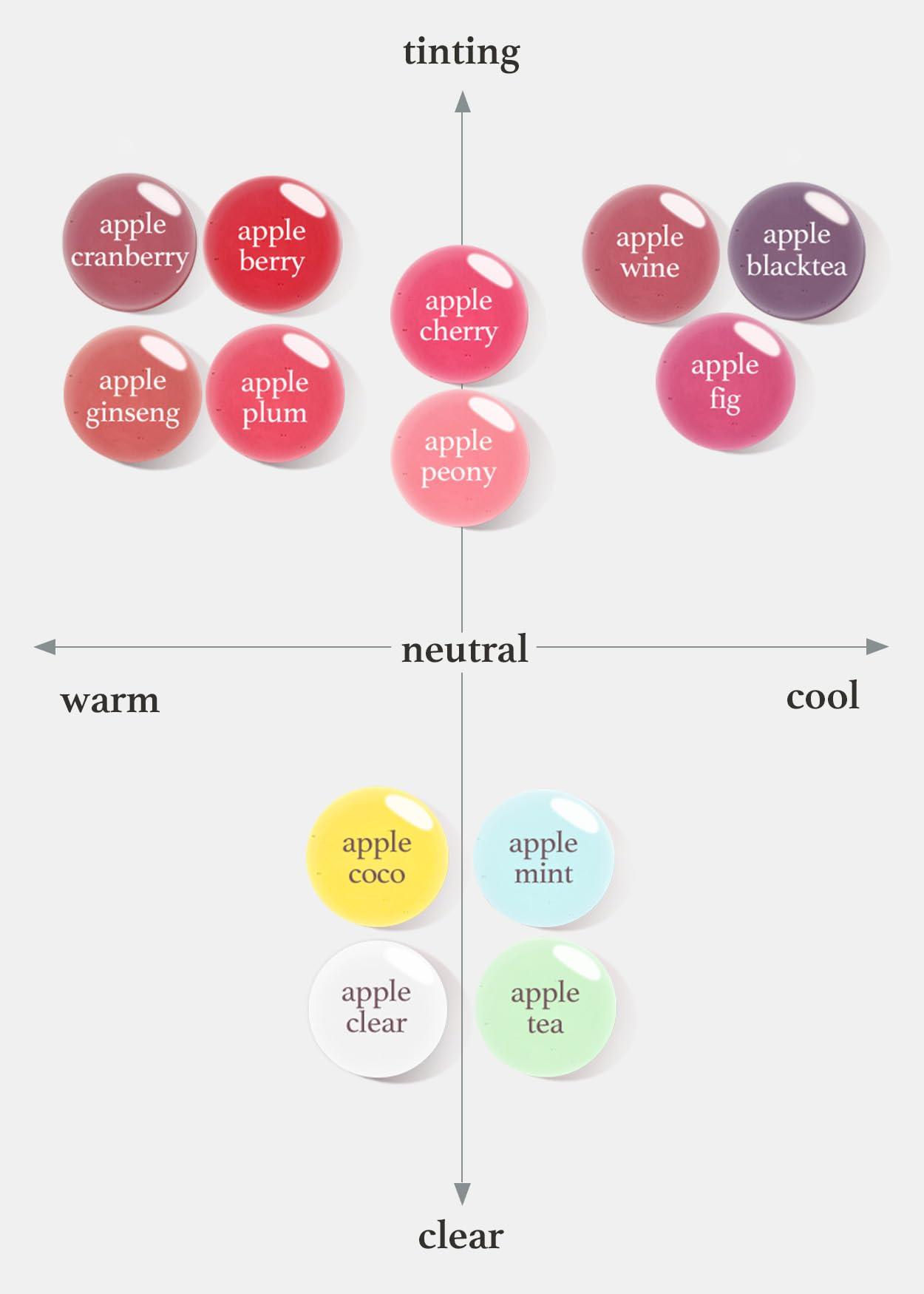 NOONI NOONI Korean Vegan Lip Oil - Appleplum | Lip Stain, Gift, Long-Lasting, Moisturizing, Plumping, Revitalizing for Dry Lips, Waterproof, No Peel Off, Korean Lip Tint 0.12 Fl Oz