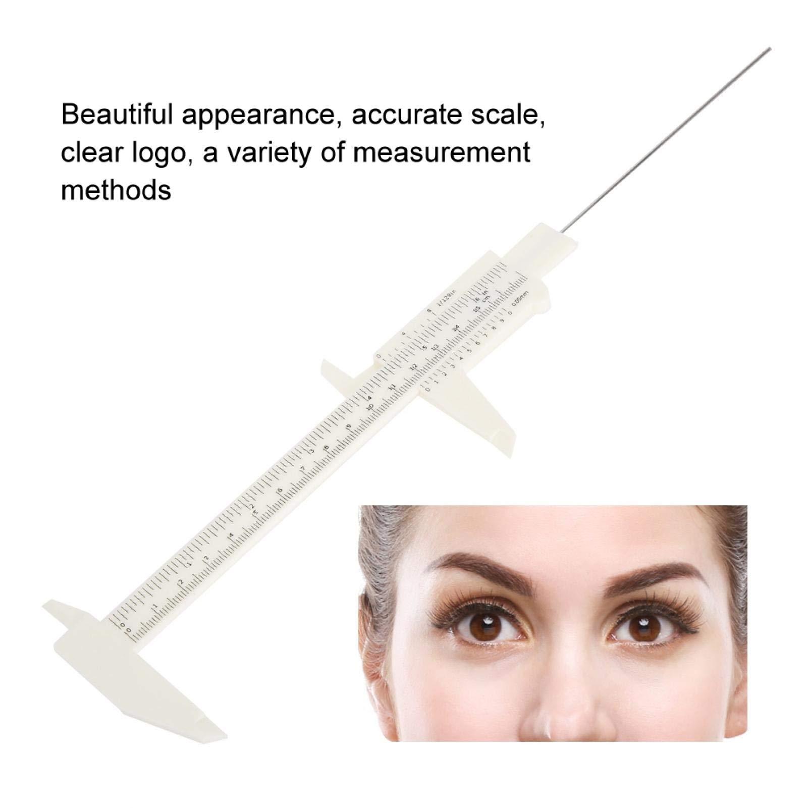 Guoenir Dual Scale Eyebrow Ruler, Lightweight Eyebrow Balance Ruler, Plastic for for