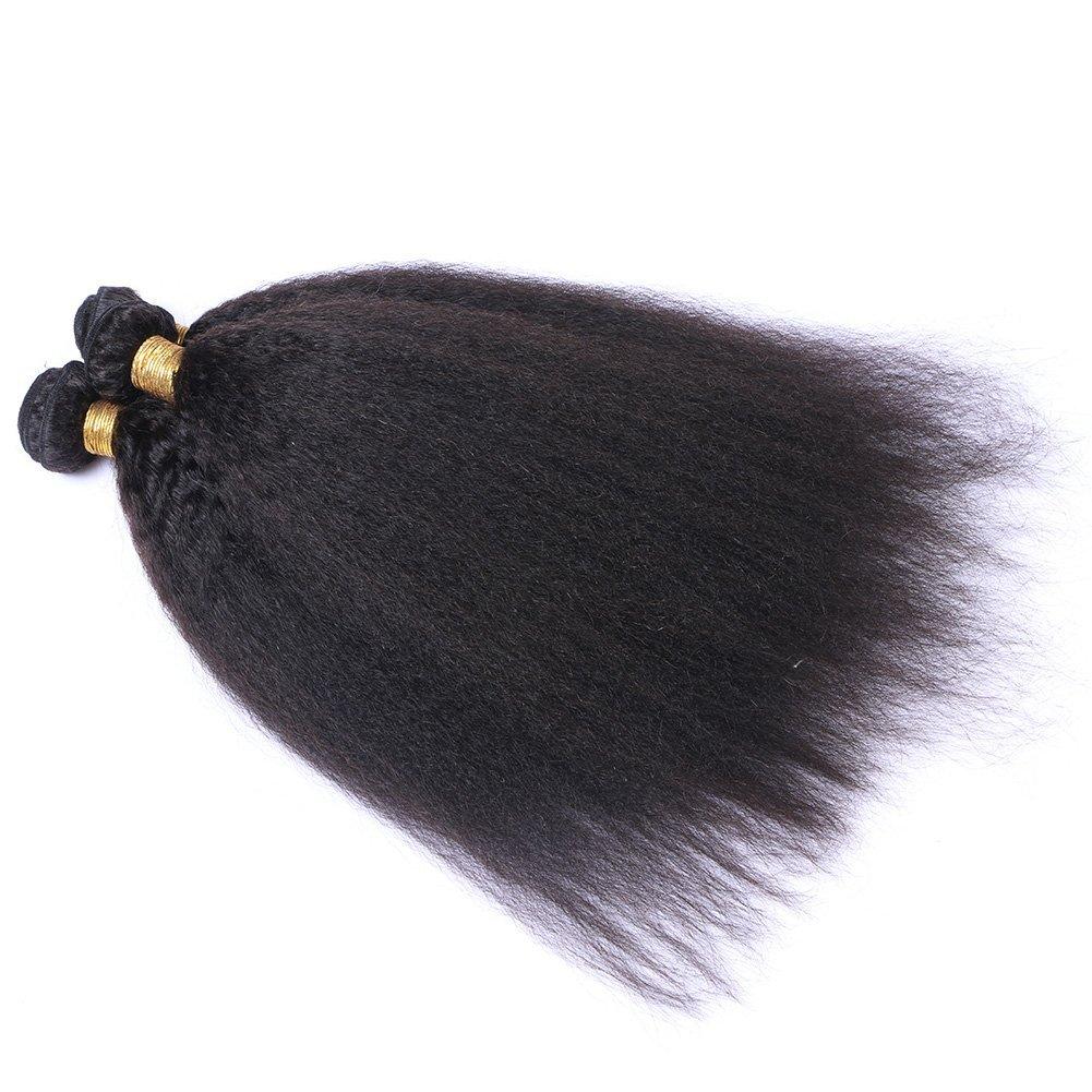 Tony beauty hair Tony Beauty Hair 7A Yaki Straight Human Hair Weave 3Pcs Lot Italian Coarse Hair 100G/Set 100% Brazilian Virgin Hair Extensions(14" 16" 18")