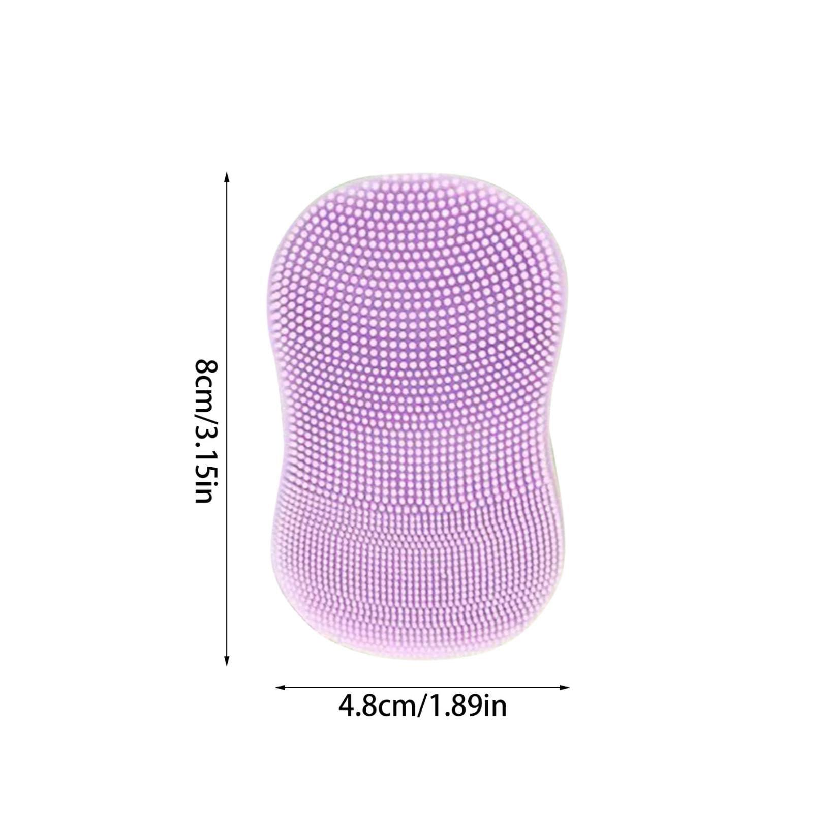 Generic Silicone Finger Facial Cleansing Brush,Face Scrub Brush,Facial Cleansing Brush, Face Exfoliator Blackhead Pore Face Wash Brush for Skin Care Deep Cleaning (Pink)