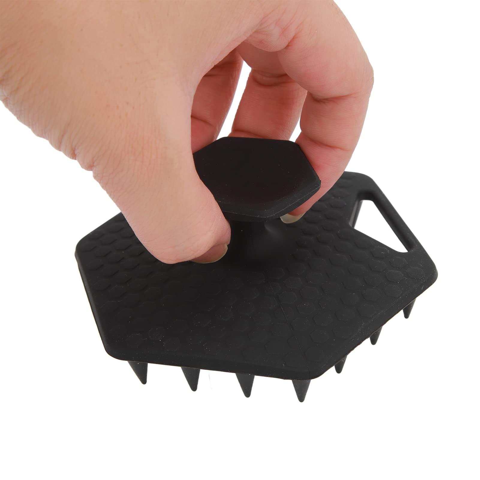 Diydeg Silicone Beard Scrubber for Men, Facial Hair Exfoliator & Brush, Deep Cleans, Unclogs Pores, Promotes & Removes Beardruff, Face Scrubber Exfoliator Face Brush (Black)