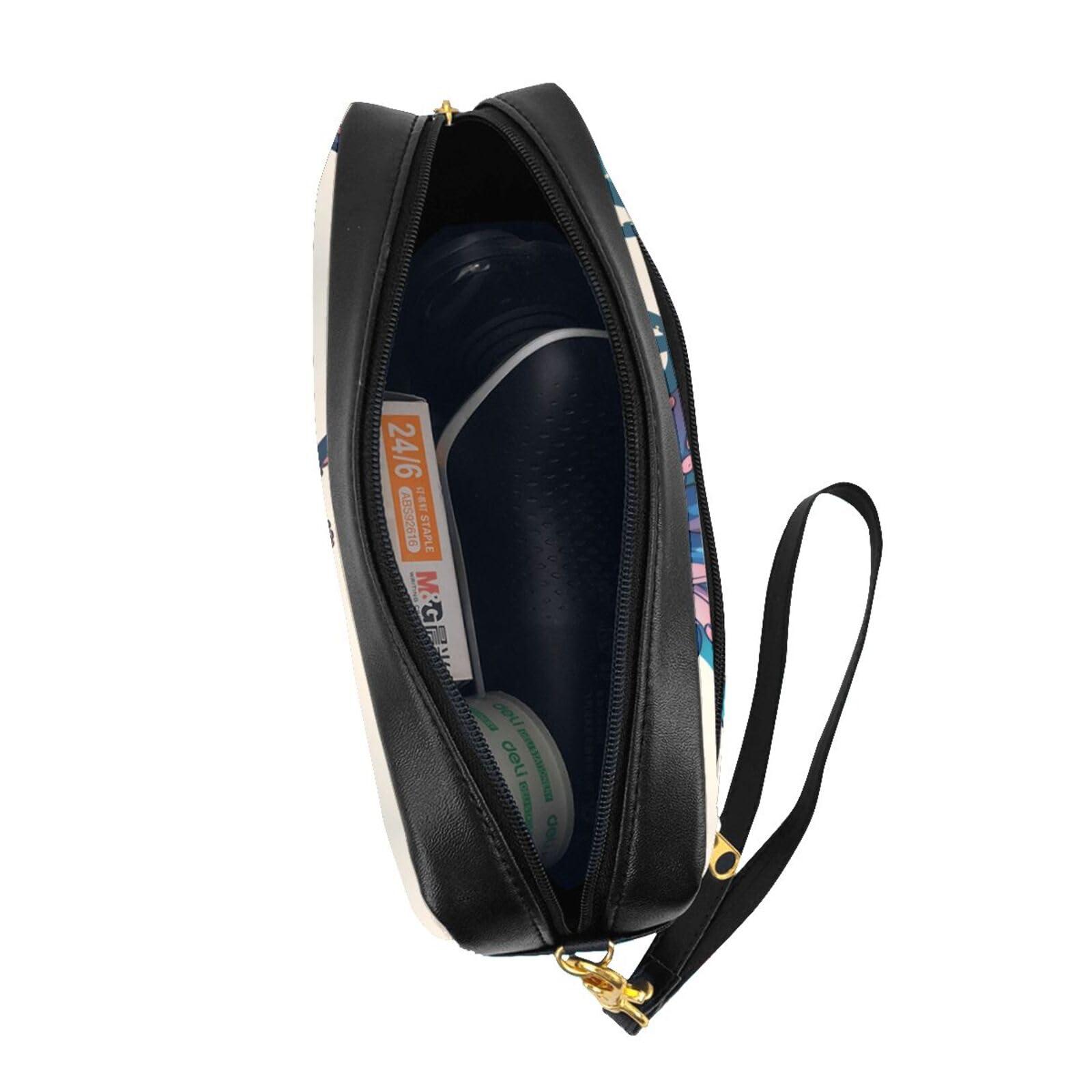 DRTGEDS DRTGEDS Blue And Purple Octopus Cosmetic Bags For Womem,Travel Toiletry Bag Accessories Organizer Zipper Pouch Gift Idea