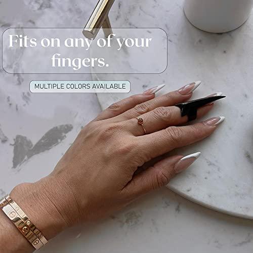 My Hair Tools My Hair Tools Hair Parting & Sectioning Ring - Stainless Steel Finger Braiding Hair Pick Tools Quick Installation of Human Hair Extensions Hair Styling Tools (Silver)