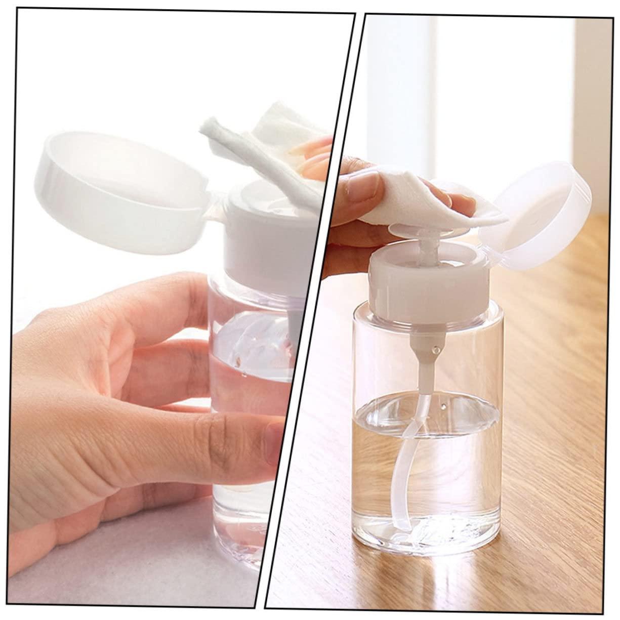 Baluue Baluue 5pcs Makeup Remover Bottle Airless Pump Bottle Travel Containers for Liquids Liquid Pumping Dispenser Travel Liquid Container Travel Portable Bottle Mini Water Bottle White The Pet