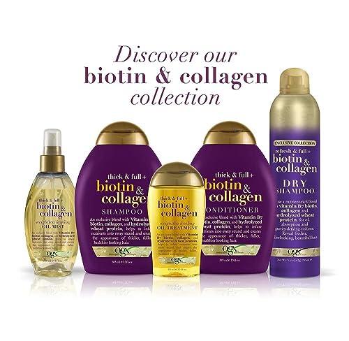 OGX OGX Thick & Full + Biotin & Collagen Shampoo & Conditioner Set, (packaging may vary), Purple, 13 Fl Oz (Pack of 2)
