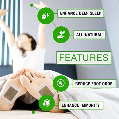 Rantherm Foot Paches, Premium Deep Cleansing Foot Pads, Bamboo Foot Paches, Ginger Foot Pads for Promoting Sleeping, Relieving Fatigue and Relaxing Muscles & Tendons and Eliminate Moisture 20 Packs