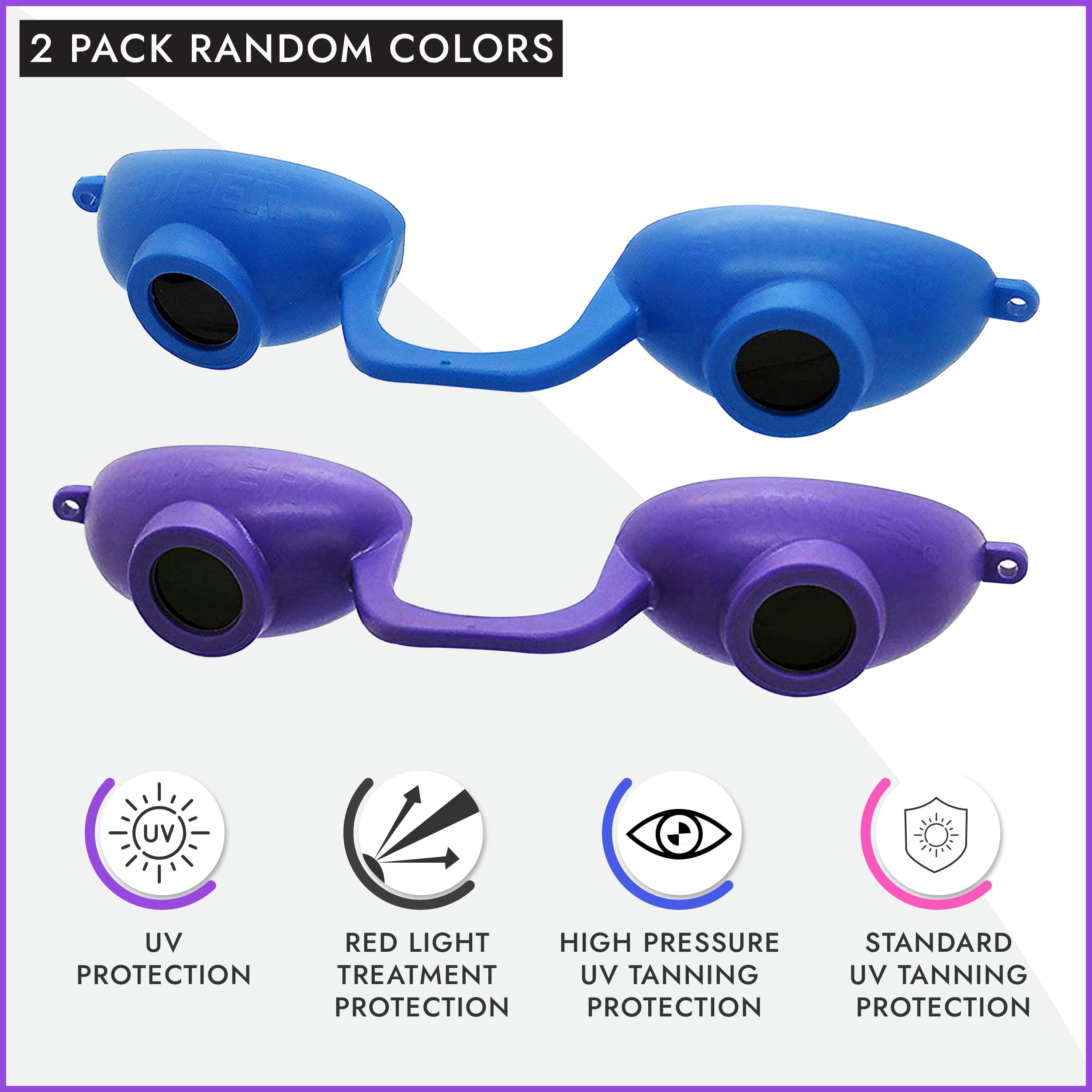 Super Sunnies Super Sunnies Evo Flex Soft Tanning Bed Goggles 2 Pack (Assorted)