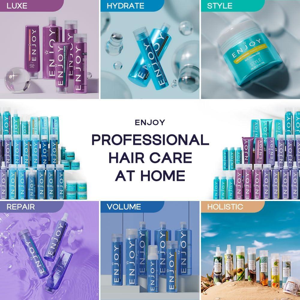 Enjoy ENJOY Hair Care Super Hydrate Conditioner, Hair Conditioner For Damaged Hair, Conditioner Curly Hair Products, Sulfate Free, Gluten Free, Paraben Free - 10.1 Fl Oz