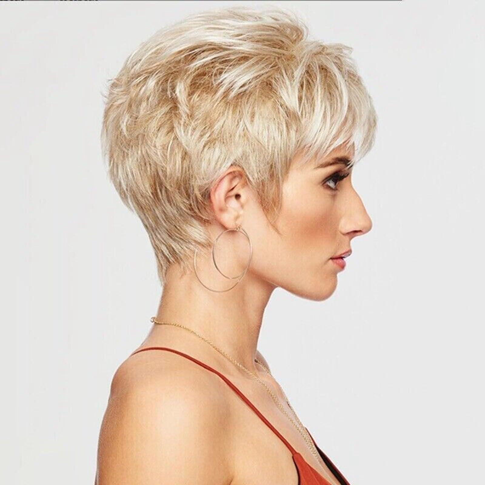 Dempiire Dempiire Womens Short Wigs Grey Wig Closure Wig Curly Bob Wigs With Bangs Dark Brown Casual Wig