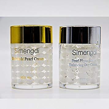 Simengdi Lot Simengdi Bio-gold Pearl Cream + Simengdi Phyto - Silver Balancing Day Cream Anti-ageing Wrinkle Pearl Cream