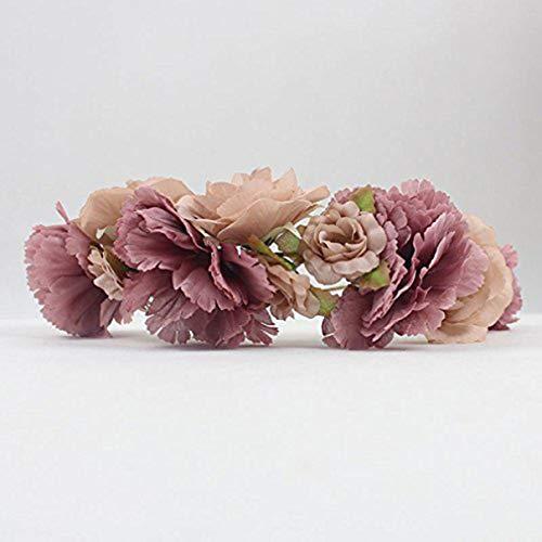 Homoyoyo Homoyoyo Flower Headpiece Flower Headbands for Wedding Flower Headband Flower Wreath Bridal Headpieces Flower Crowns Head Bands for Women\'s Hair Floral Garland Crown Lily Bulk Bridesmaid