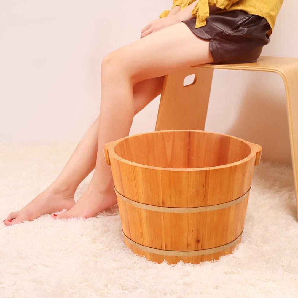 JHDPH JHDPH Wood Foot Bath Bucket Pedicure Barrel Footbath, Foot Washing Barrel, Solid Wood Foot Soaking Barrel Bucket, Foot Bath Barrel