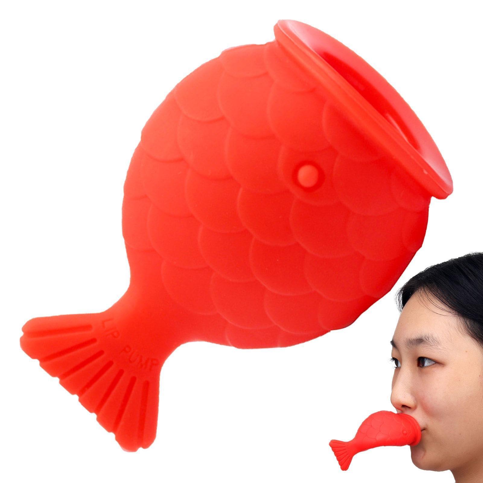 passi passi Lip Plumper Device | Fish Shape Lips Enhancer, Fish Lip Mouth Beauty Enhancer Device Fish Shape - Fuller Thicker Mouth Fastly Lip Pumps, Silicone Filler Plumper For Sexy Mouth, Natural Pout