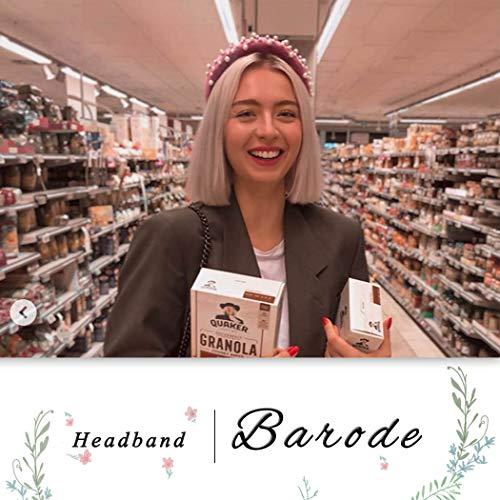 Barode Barode Boho Fashion Rhinestone Headband Blue Hairband Elastic Hair Hoops Hair Accessories for Women and Girls(Pack of 3)