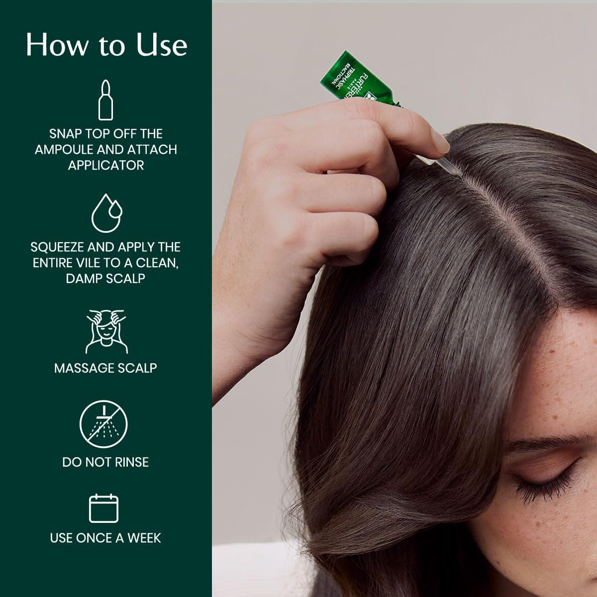 Ren Furterer Rene Furterer TRIPHASIC Reactional Concentrated Serum - For Sudden Thinning Hair - Postpartum, Stress - Drug-Free - 12 ct., 3-Month Supply