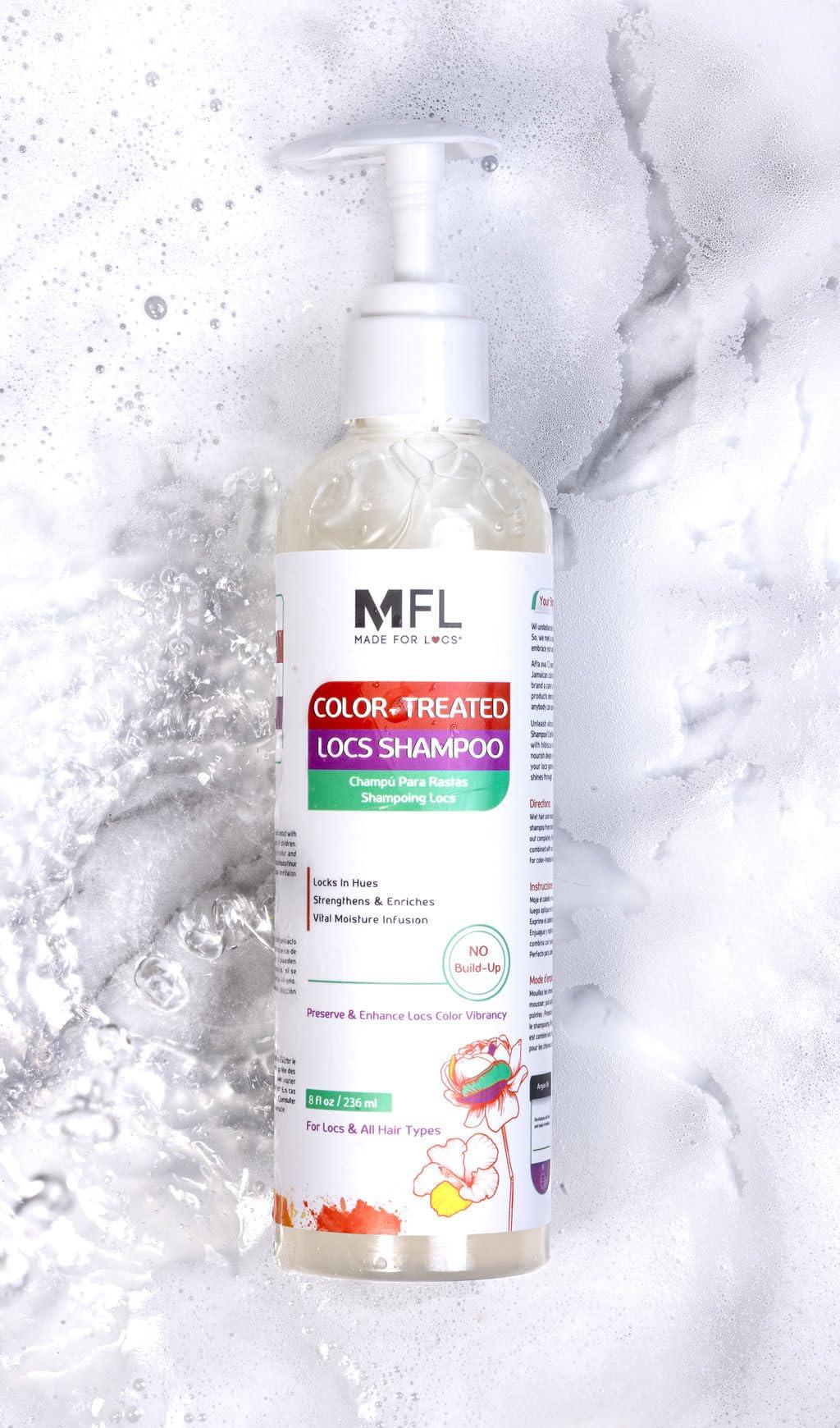 MFL MADE FOR LOCS Made For Locs Color Care Shampoo, For Color-Treated & Grey Hair, Moisturizing Shampoo for Dreadlocks, Sisterlocks, Microlocs & All Hair Types, 8 oz