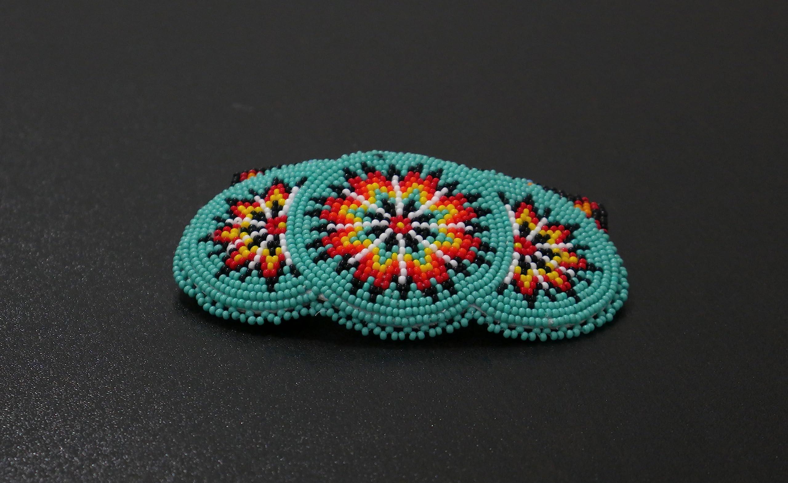 buybeaded Beaded Hair Clips Native American Style Handmade Collection (Turquoise)