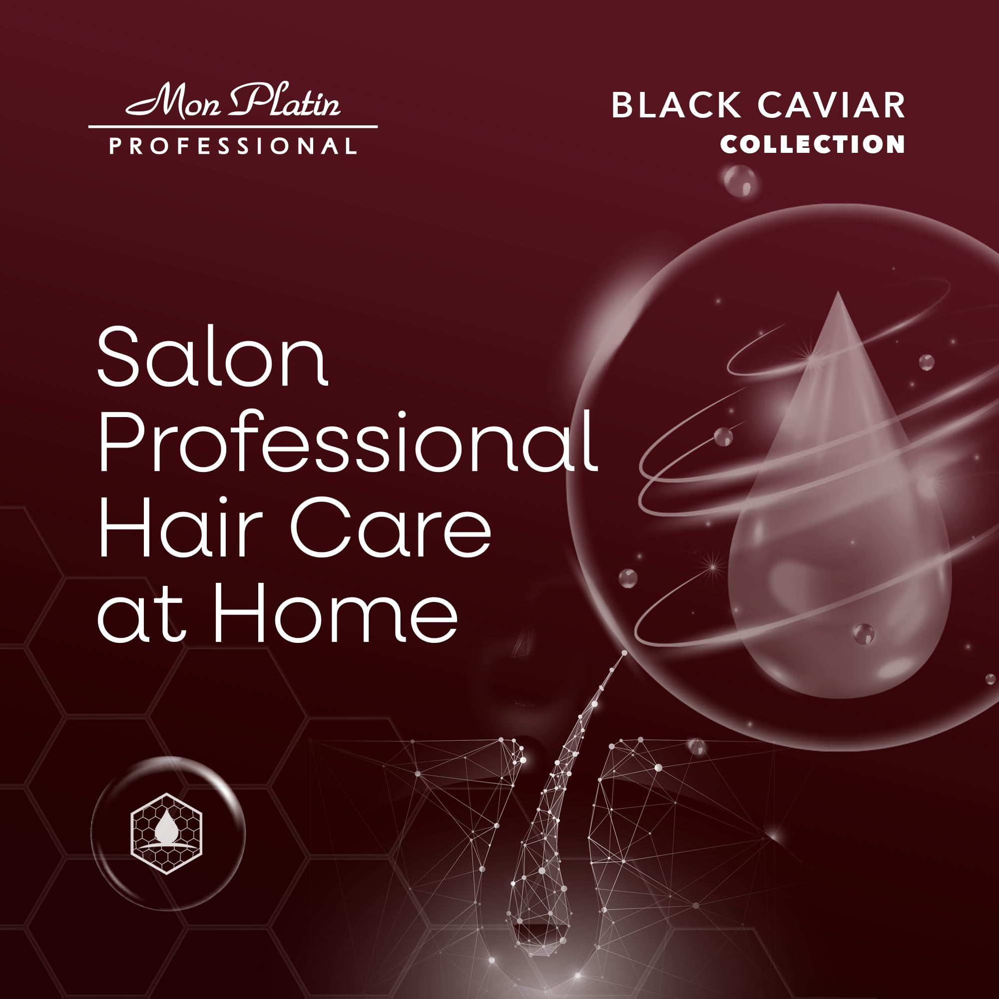 Mon Platin Professional Mon Platin Total Repair Shampoo for Dry and Damaged Hair, Paraben-Free, Color Safe Shampoo for Enhanced Shine and Protection, Enriched with Black Caviar for Dry Colored Hair, 250ml