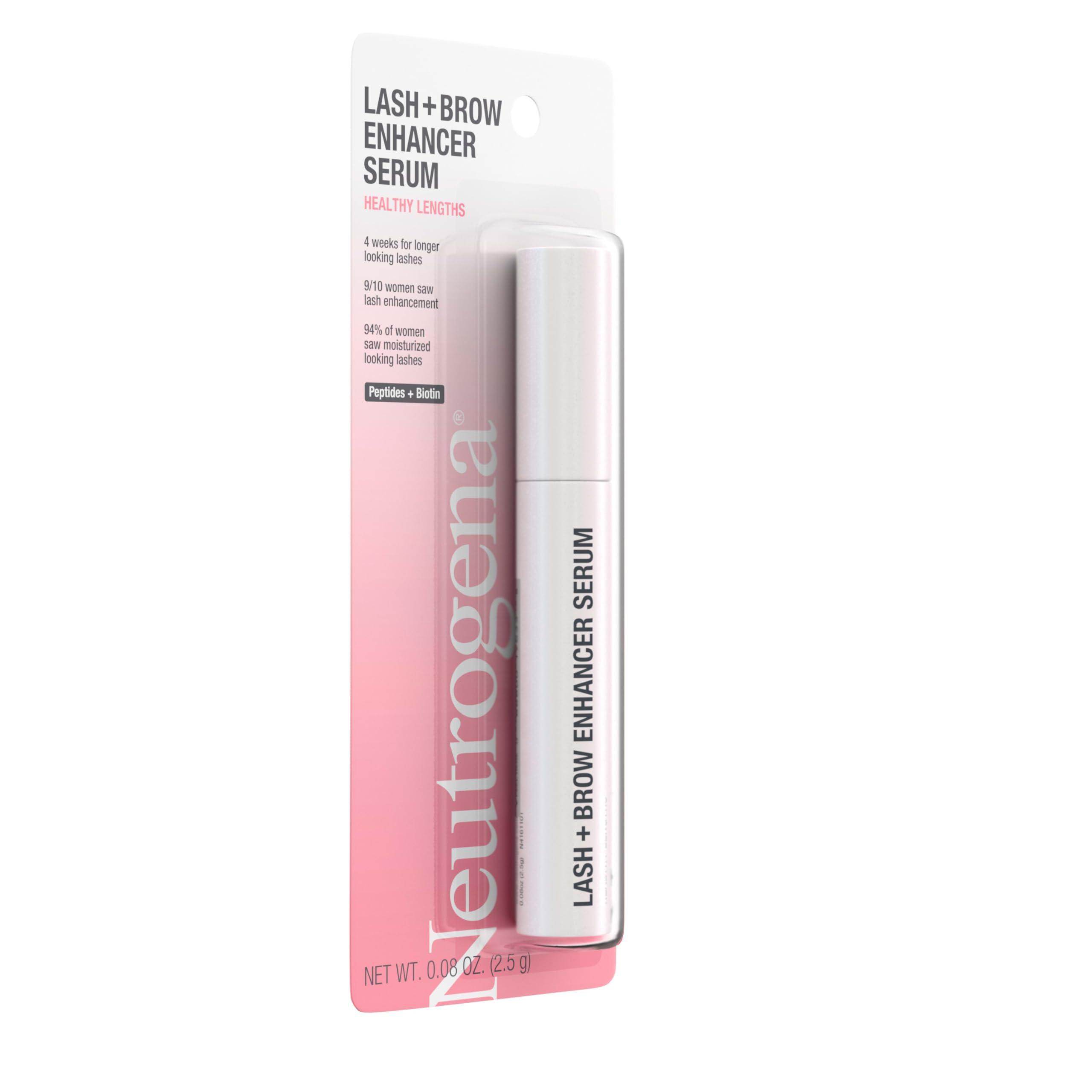 Neutrogena Neutrogena Healthy Lash + Brow Enhancer Serum For Unisex Adult Formulated with Biotin & Peptides; Nourishing & Conditioning Serum to Enhance the Look of Lashes & Eyebrows, 0.08 oz