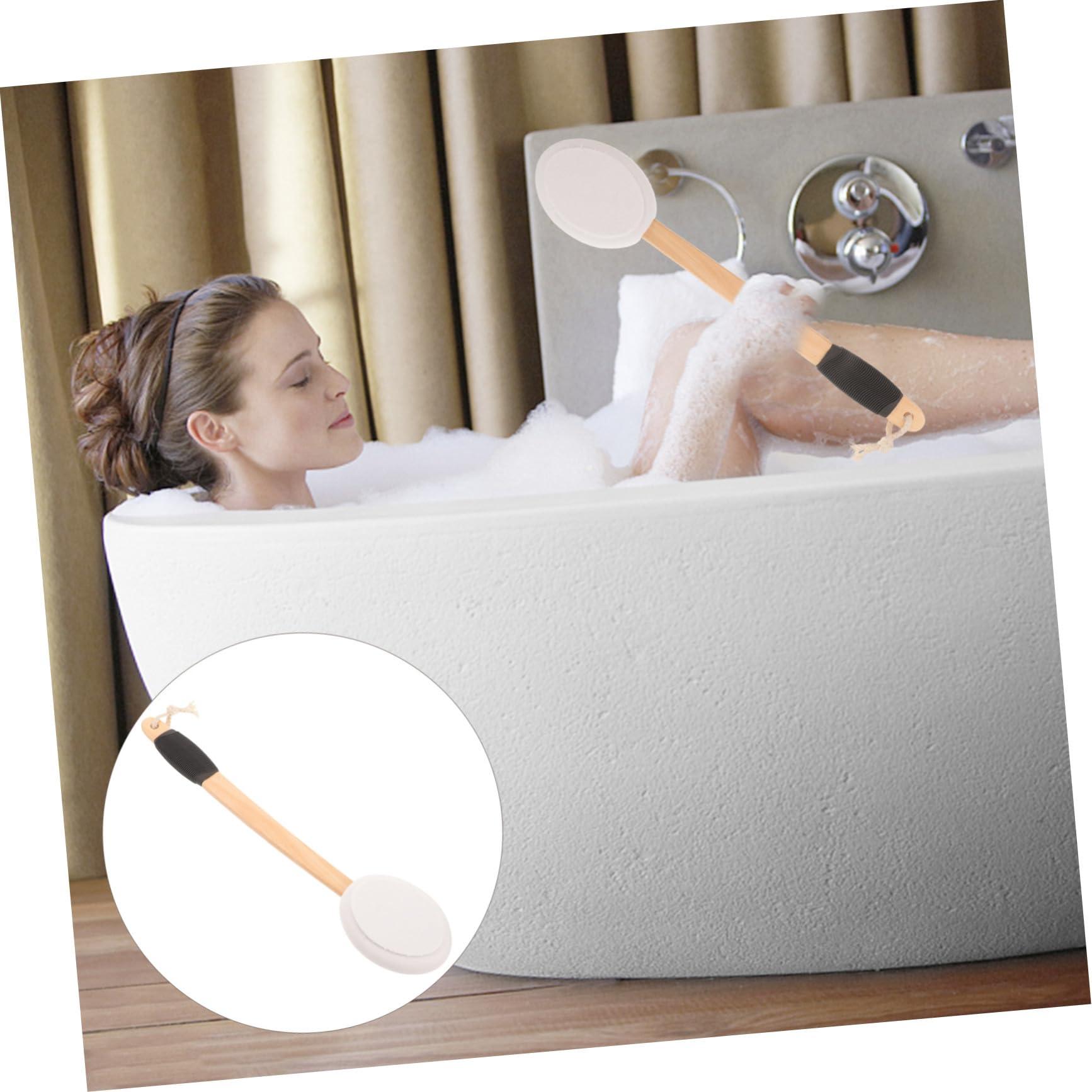 Beavorty Beavorty Bath Brush with Long Handle Bath Body Anti Gentle Skin Body Wash Over Duster Bath for Shower Simple Tan Removal Dishwashing Body Scrub Catcher Bathroom Face Net Sponge
