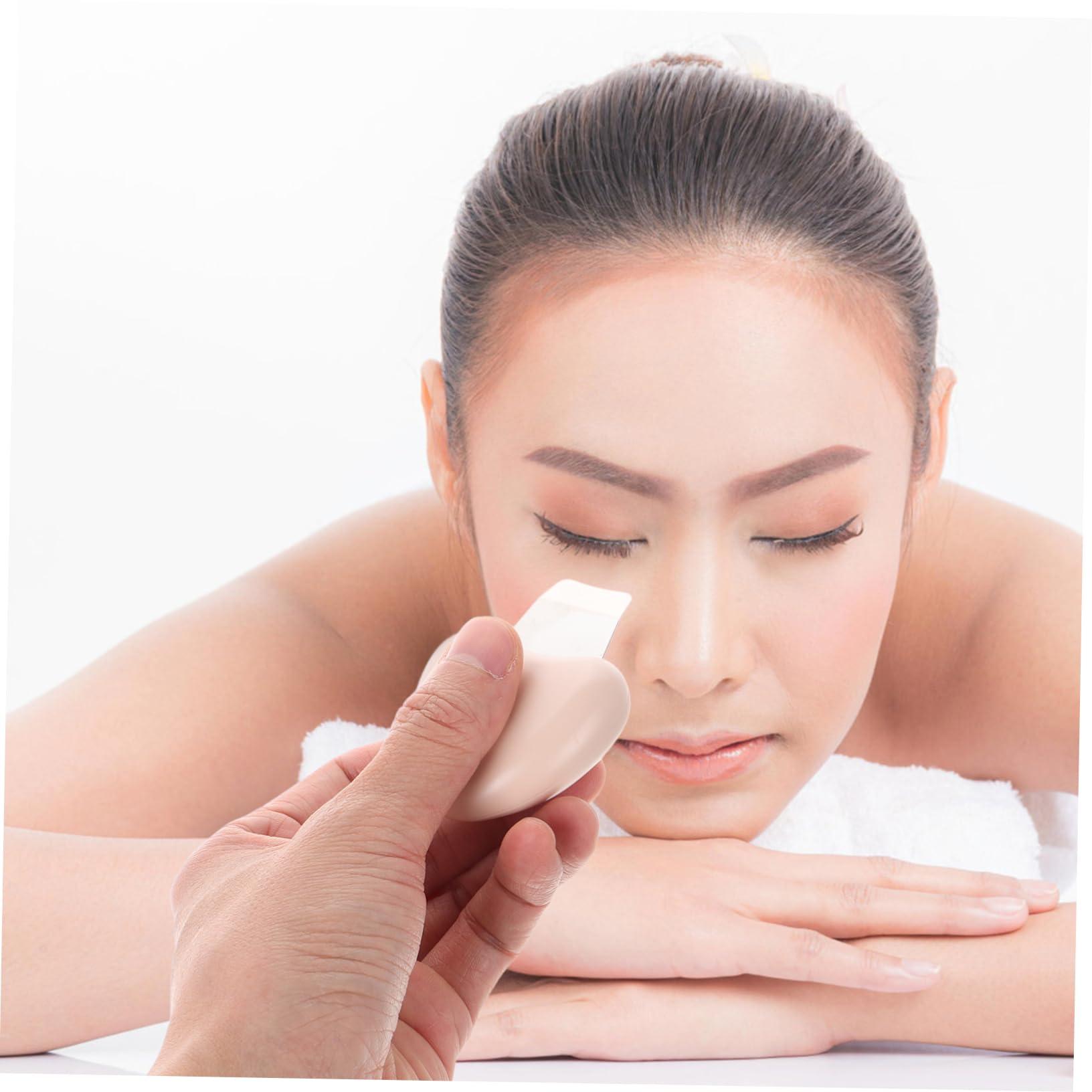 FOMIYES FOMIYES Blackhead Shovel Blackhead Scraper Pimple Remover Facial Pimple Extractor Face Blackhead Extractor Stainless Steel Pimple Extractor Metal Pimple Removal Tool Plastic Beige