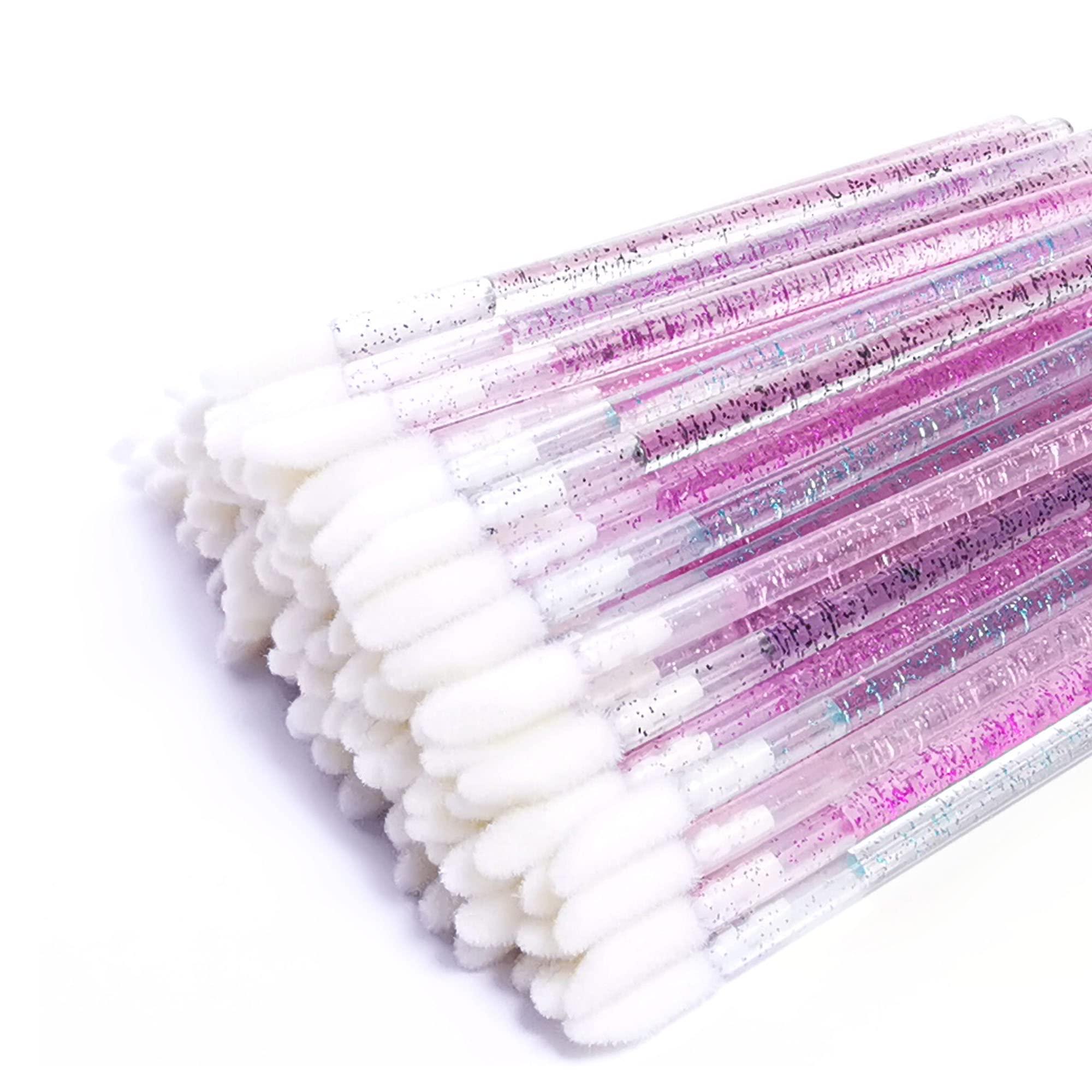 ZYIGYI ZYIGYI 200 Pcs Disposable Lip Brushes, Lipstick Applicator, Lip Gloss Wands 4 Color