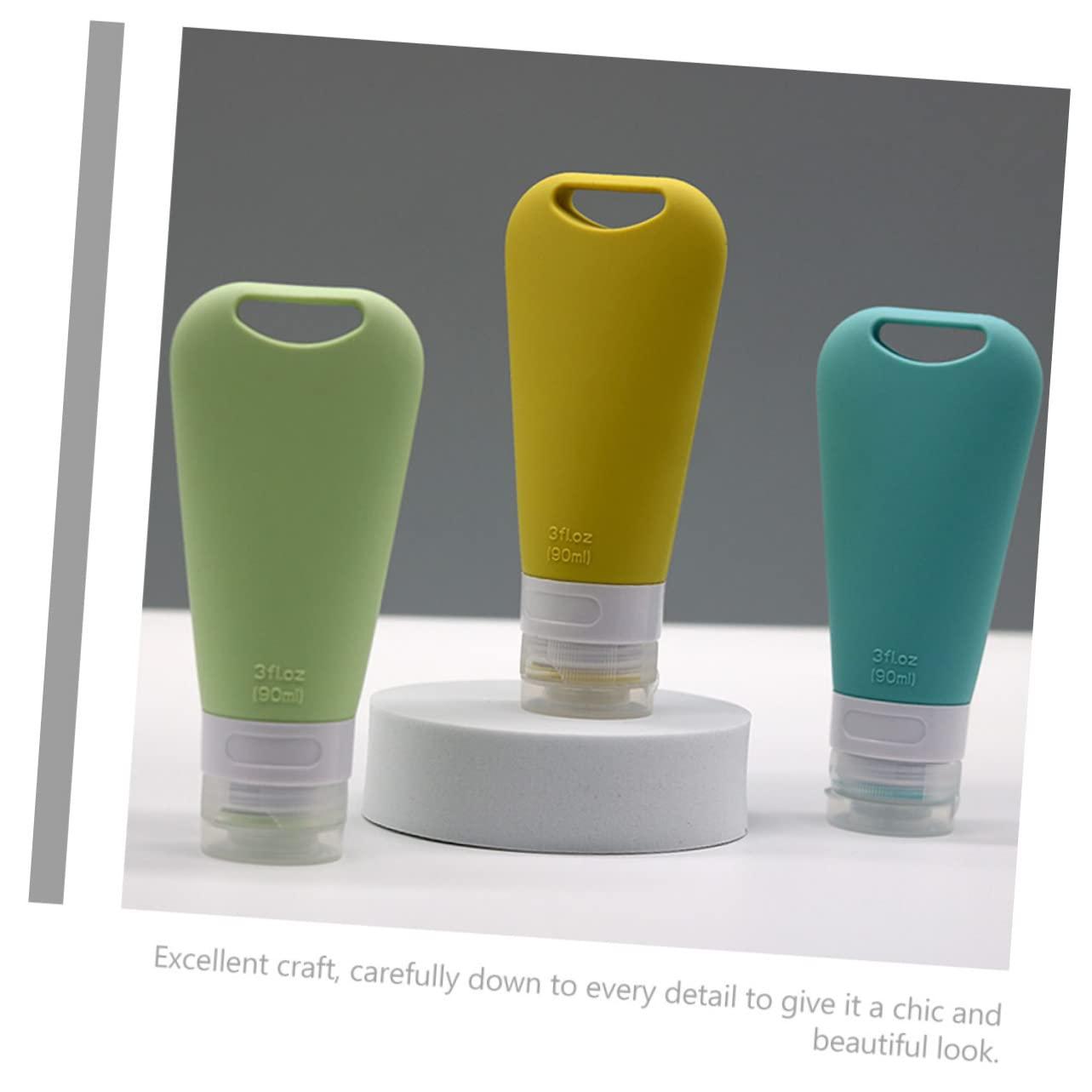 Luxshiny Luxshiny 2sets Bottle Travel Containers Travel Sub Packing Bottles Small Container Portable Hand Soap Toiletries Containers Small Liquid Containers Squeezable Travel Bottle 3pcs*2