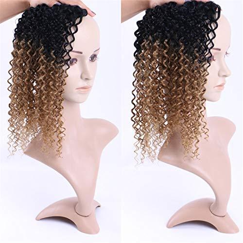 SSJFZM 16-20Inch Curly Hair Weaving Synthetic Curl Hair Extensions For Women T1B613 16inch